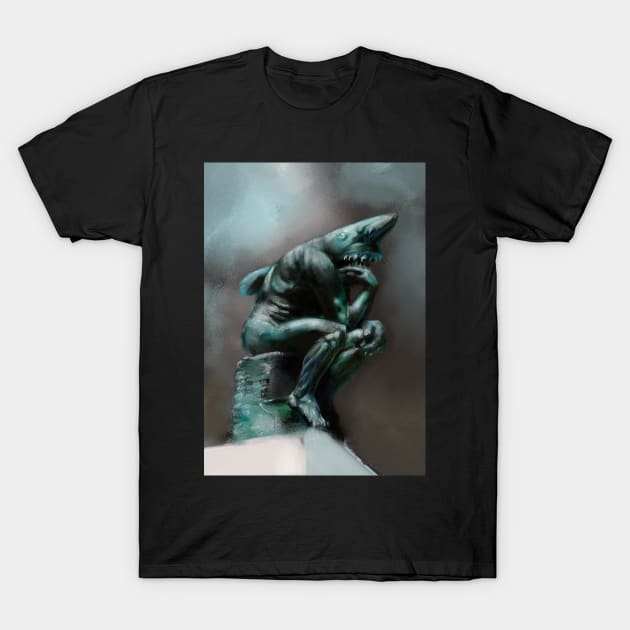 The Thinker T-Shirt by rapidpunches